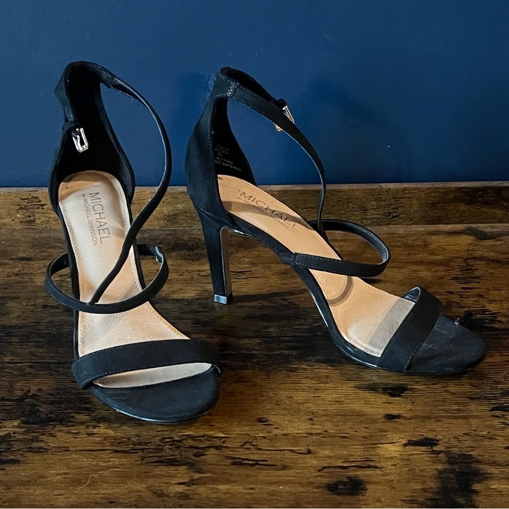 Michael Shannon Black Strappy Heels
